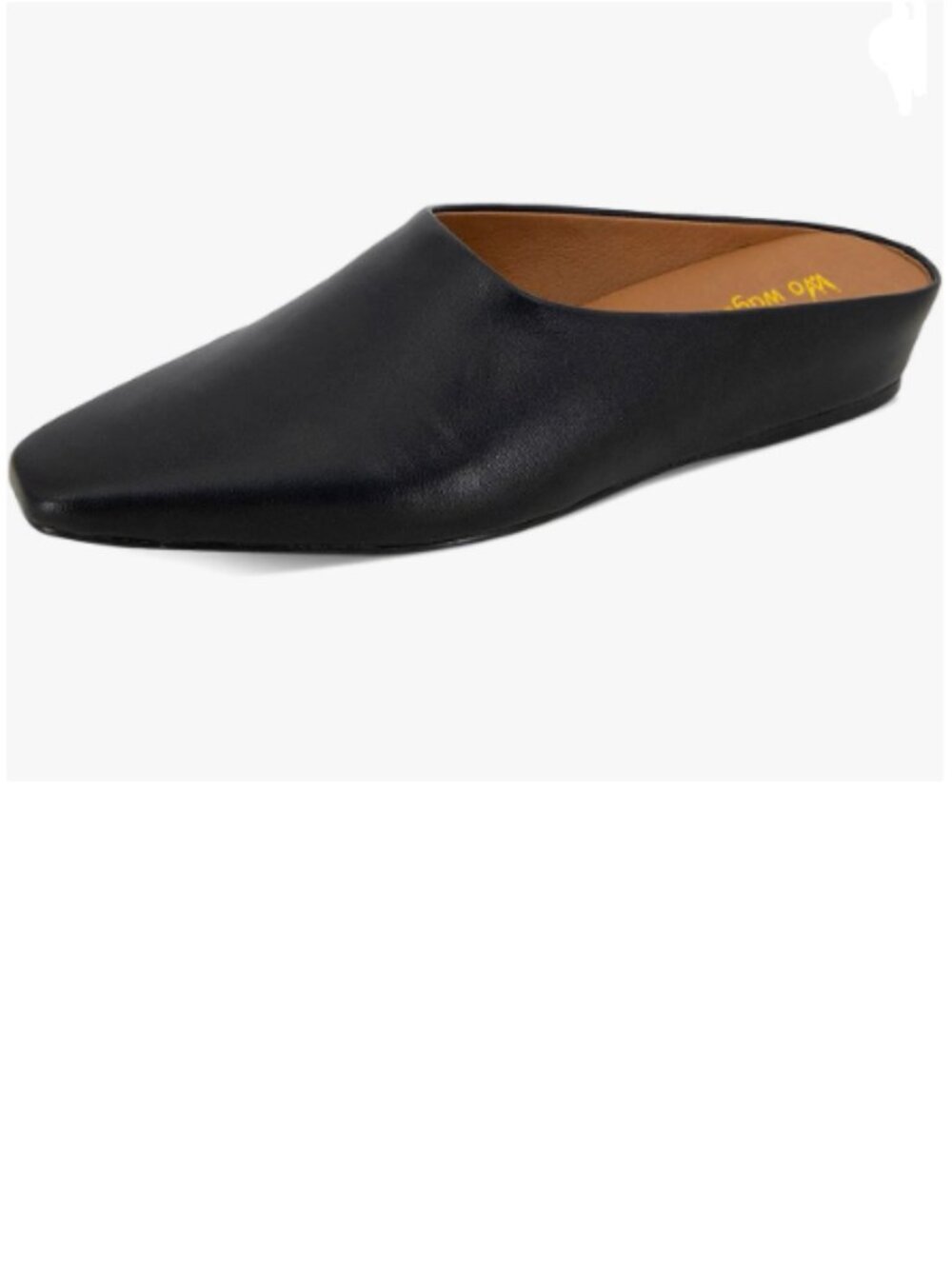Black Slip-On Mule